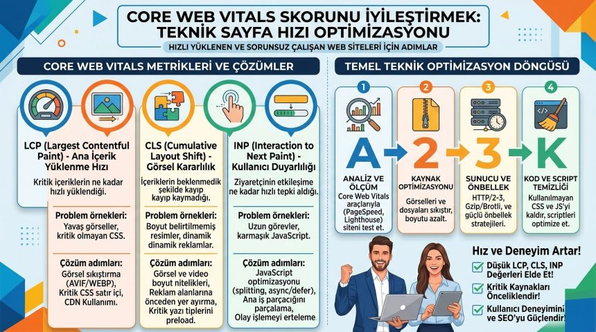 Core Web Vitals Skoru Nasıl İyileştirilir? Teknik Sayfa Hızı Optimizasyonu