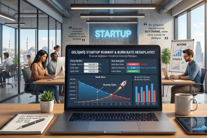Gelişmiş Startup Runway ve Burn Rate Hesaplayıcı