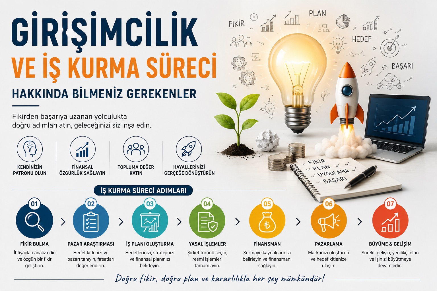 Girişimcilik ve İş Kurma Süreci Hakkında Bilmeniz Gerekenler