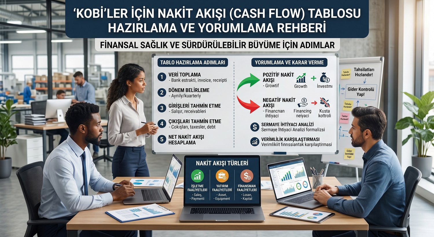 KOBİ'ler İçin Nakit Akışı (Cash Flow) Tablosu Hazırlama ve Yorumlama Rehberi