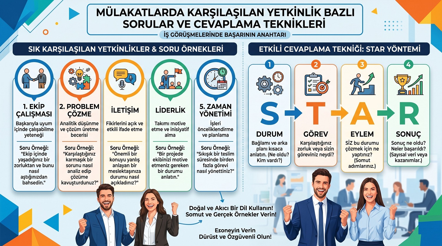 Mülakatlarda Karşılaşılan Yetkinlik Bazlı Sorular ve Cevaplama Teknikleri