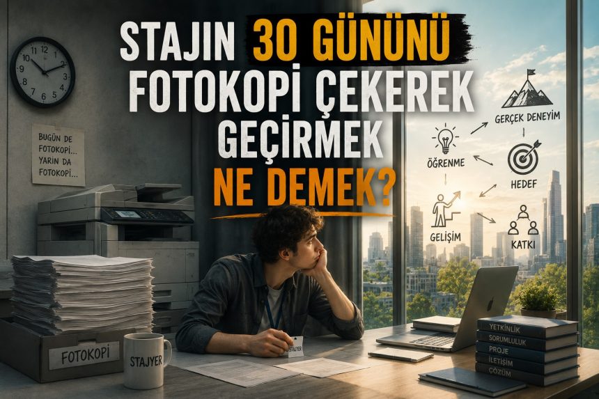 Stajın 30 Gününü Fotokopi Çekerek Geçirmek Ne Demek?